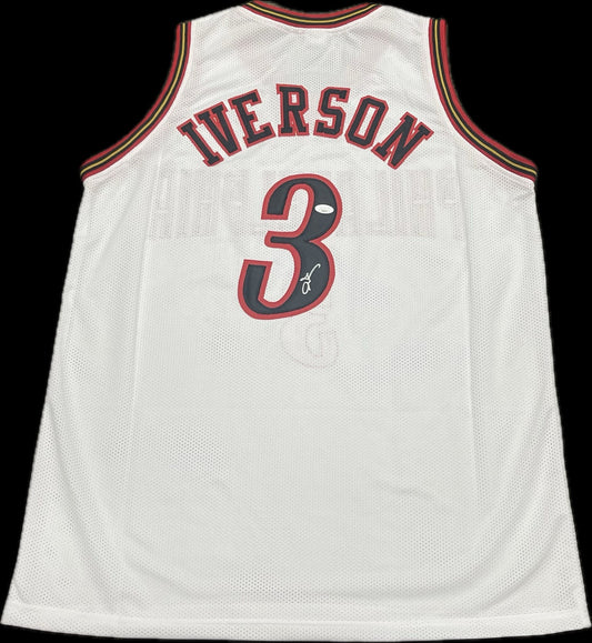 Allen Iverson Signed Jersey PSA Philadelphia 76ers Autographed