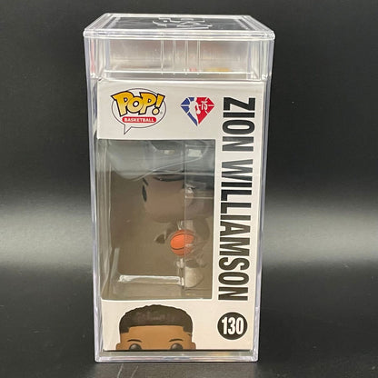 Zion Williamson Encapsulated Funko Pop #130 PSA NM-MT 8.5 FASC Pelicans