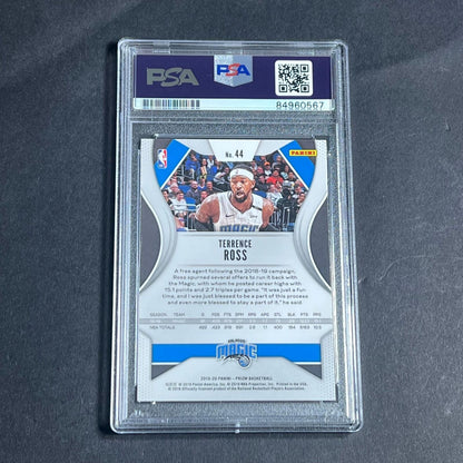 2019-20 Panini Prizm #44 Terrence Ross Signed Card AUTO PSA Slabbed Magic