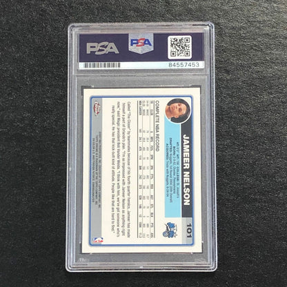 2006-07 Topps Chrome #101 Jameer Nelson Signed Card AUTO PSA Slabbed Magic