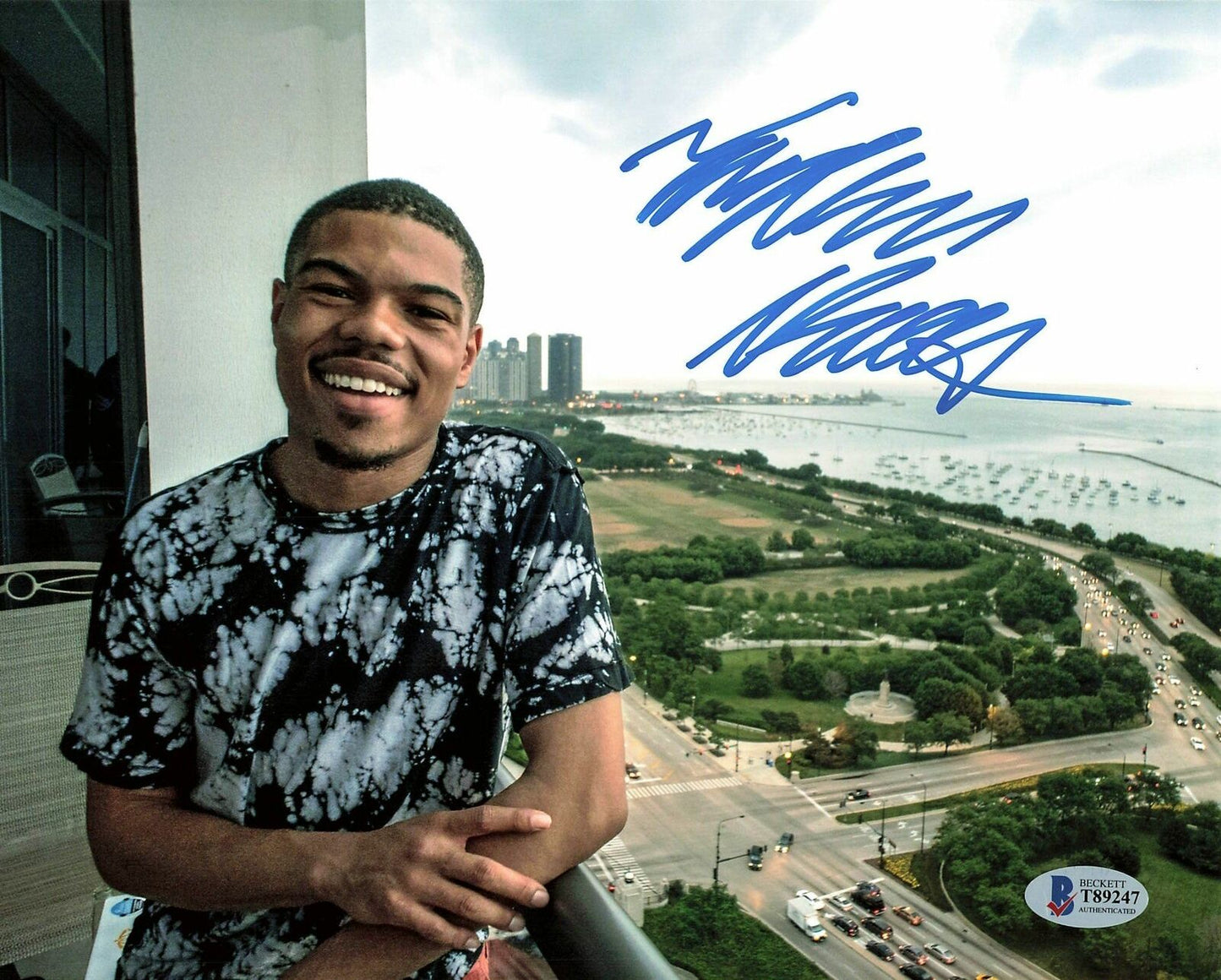 Taylor Bennett signed 8x10 photo BAS Beckett Autographed