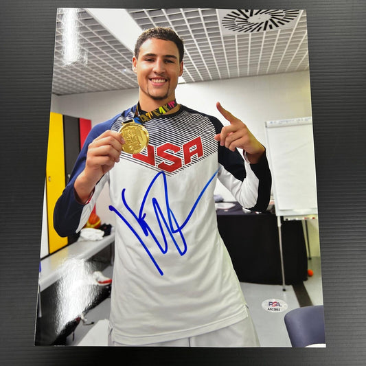 Klay Thompson signed 11x14 photo PSA/DNA USA Basketball Autographed