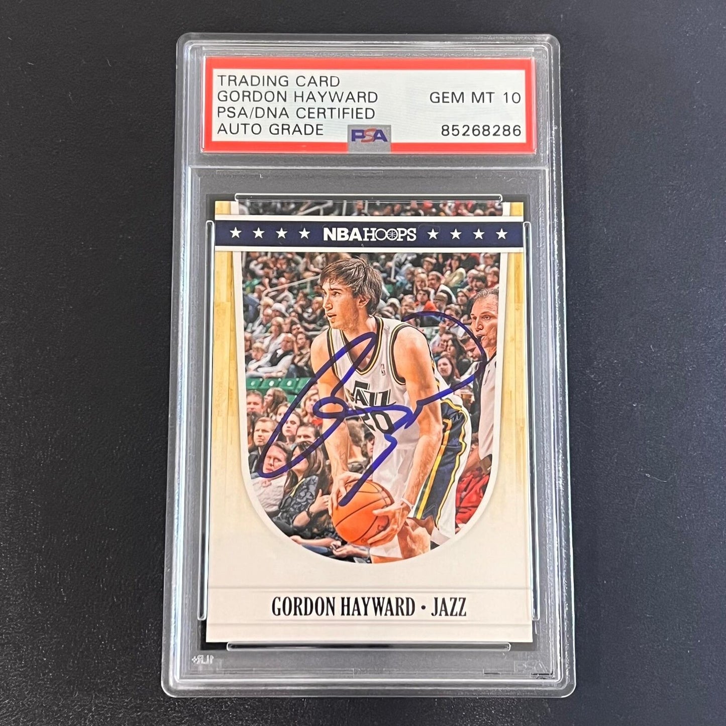 2012-13 NBA Hoops Artist Proofs #235 Gordon Hayward Signed AUTO 10 PSA Slabbed J