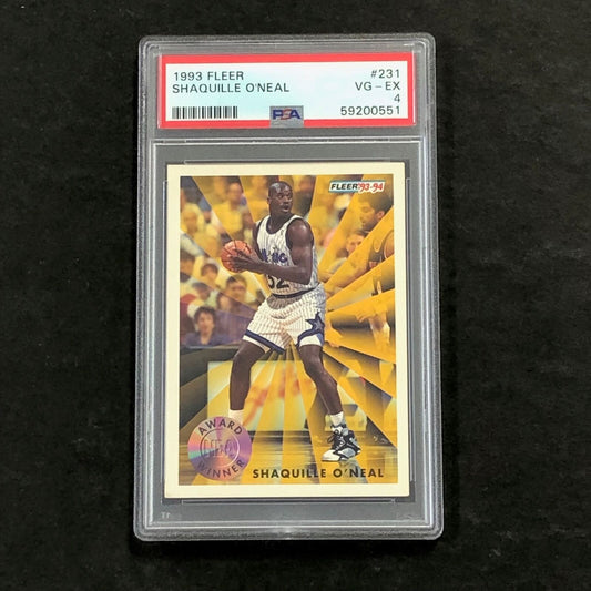 1993 Fleer #231 Shaquille O'Neal PSA 4 VG-EX Magic
