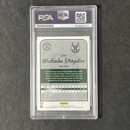 2016-17 Panini Donruss #179 Malcolm Brogdon Signed Card AUTO PSA/DNA Slabbed RC