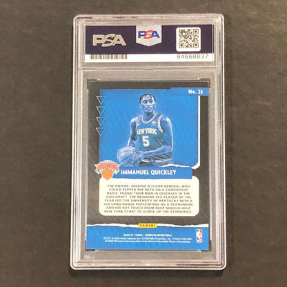2020-21 Panini Donruss X-Pectations #25 IMMANUEL QUICKLEY Signed Card AUTO GRADE