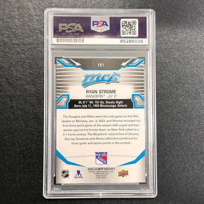 2022-23 Upper Deck #191 Ryan Strome Signed Card AUTO PSA slabbed Rangers