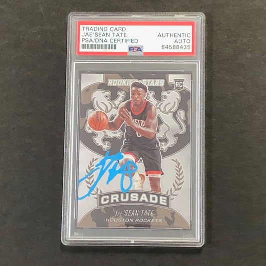 2020-21 Crusade Rookies & Stars #517 JAE'SEAN TATE Signed Card AUTO PSA Slabbed