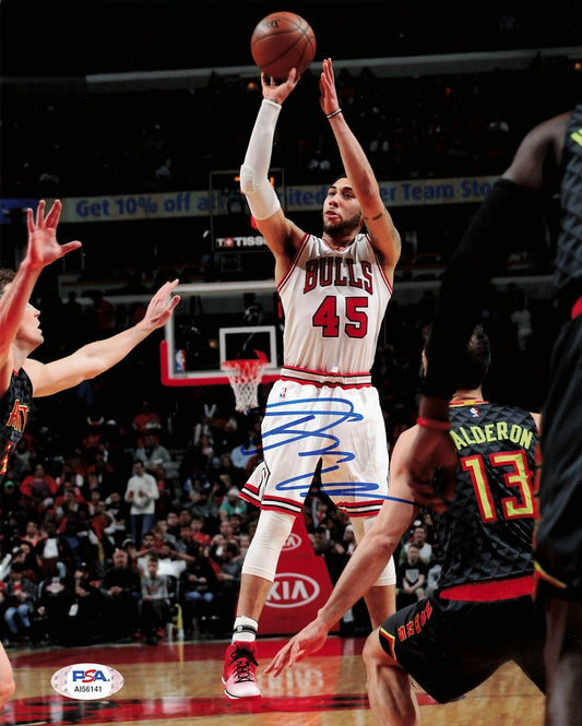 Denzel Valentine signed 8x10 photo PSA/DNA Chicago Bulls Autographed