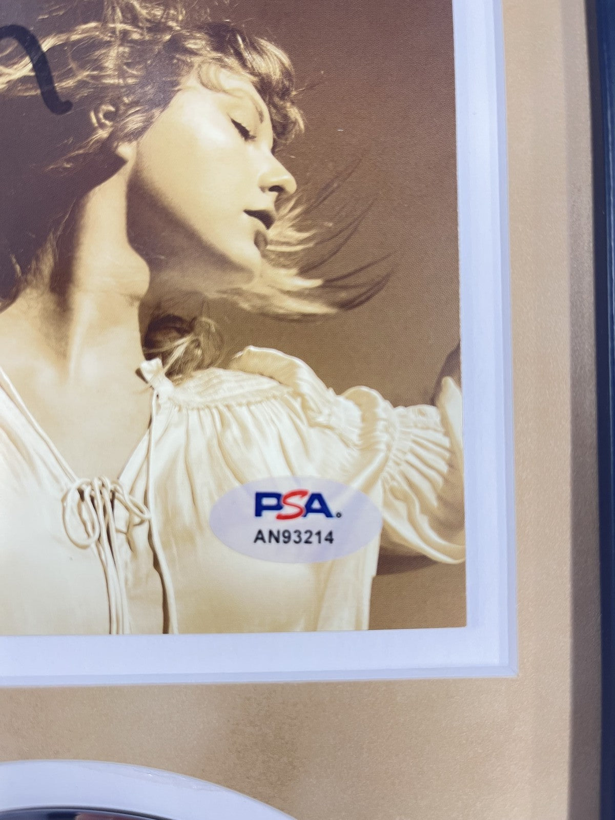 Taylor Swift Signed CD Cover Framed PSA/DNA Fearless Autographed