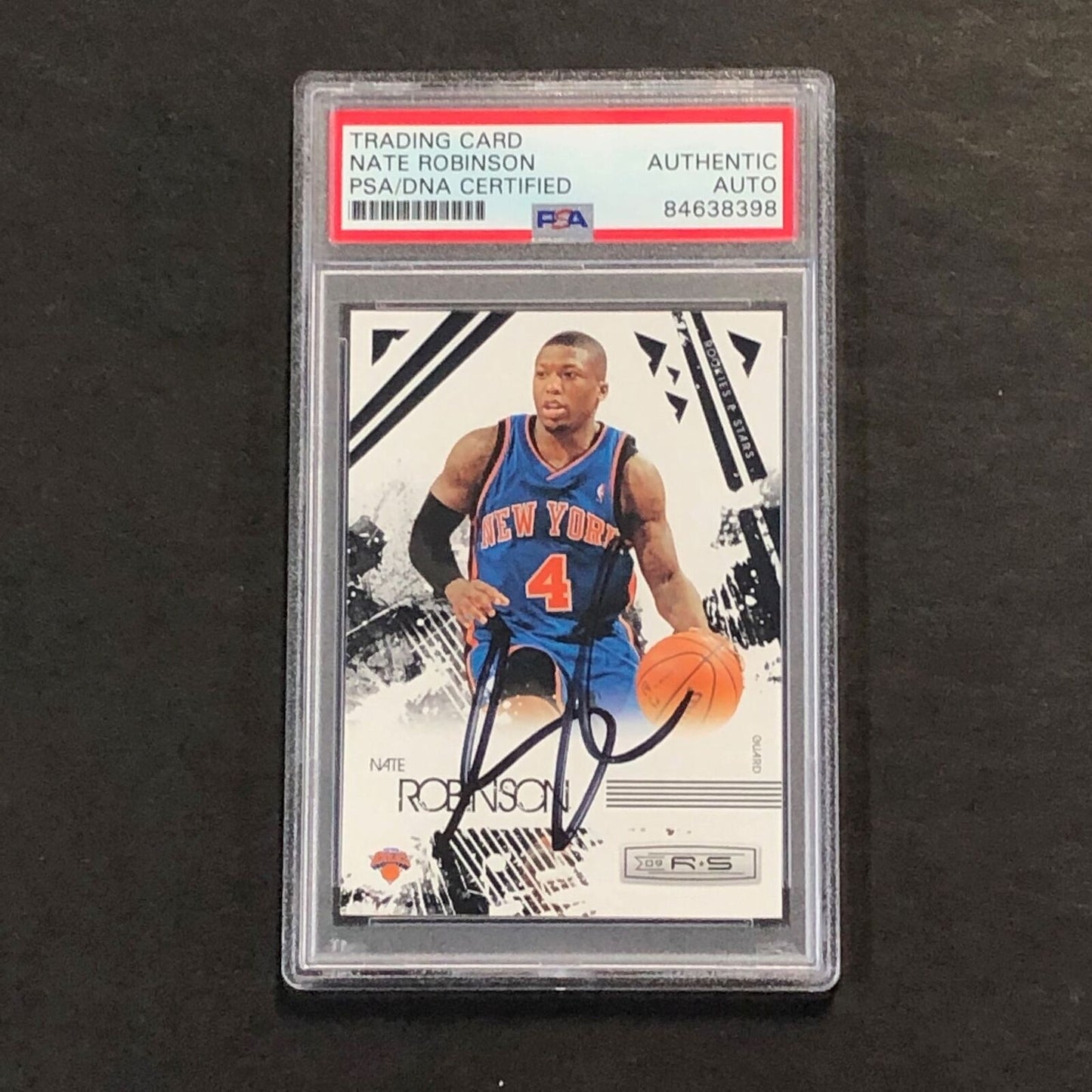 2009-10 Panini Rookies & Stars #64 Nate Robinson Signed Card AUTO PSA Slabbed Kn