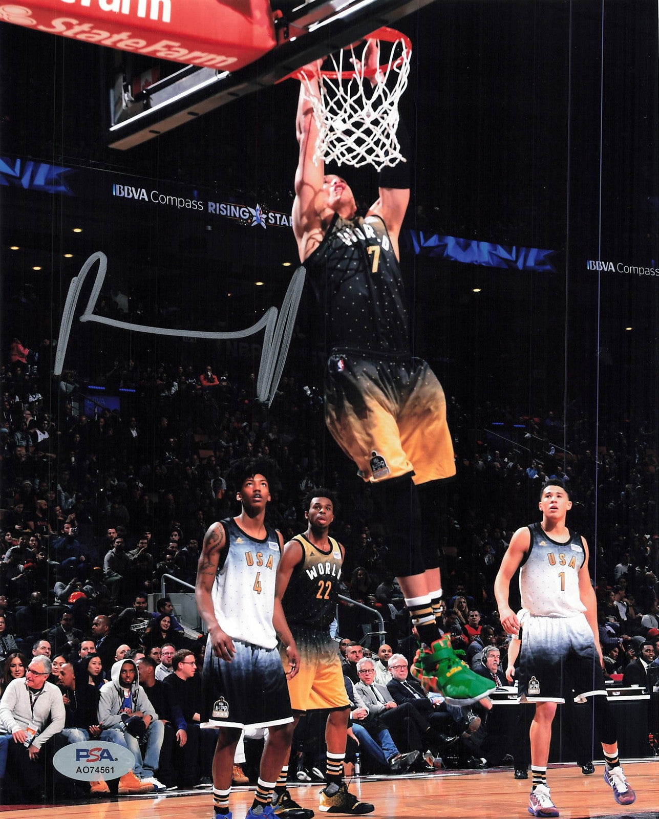 Dwight Powell Signed 8x10 Photo PSA Dallas Mavericks