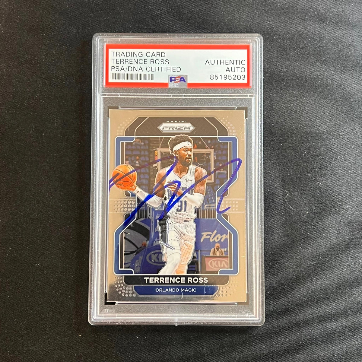 2019-20 Panini Prizm #44 Terrence Ross Signed Card AUTO PSA Slabbed Magic