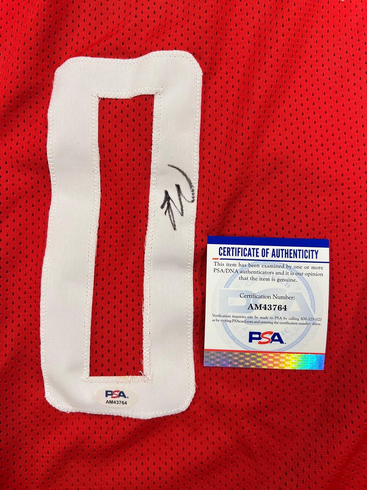 Tyty Washington Jr signed jersey PSA/DNA Houston Rockets Autographed