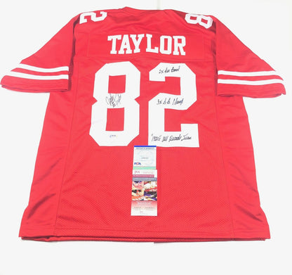 John Taylor Signed Jersey PSA/DNA JSA San Francisco 49ers Autographed