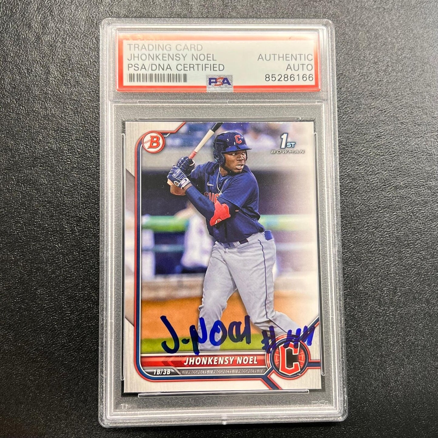 2022 Topps 1st Bowman #BP-2 Jhonkensy Noel Signed Card PSA Slabbed AUTO Clevelan