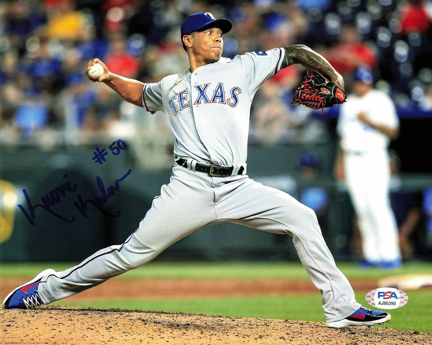 KEONE KELA signed 8x10 photo PSA/DNA Texas Rangers Autographed