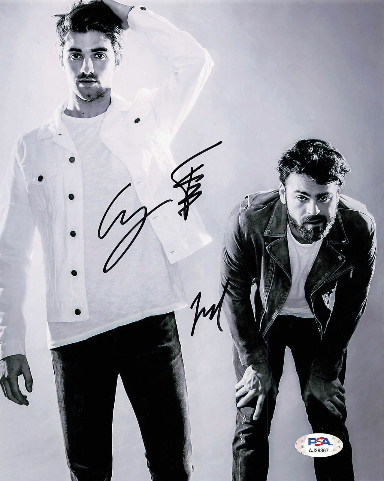 ALEX PALL ANDREW TAGGART signed 8x10 photo PSA/DNA Autographed Chainsmokers