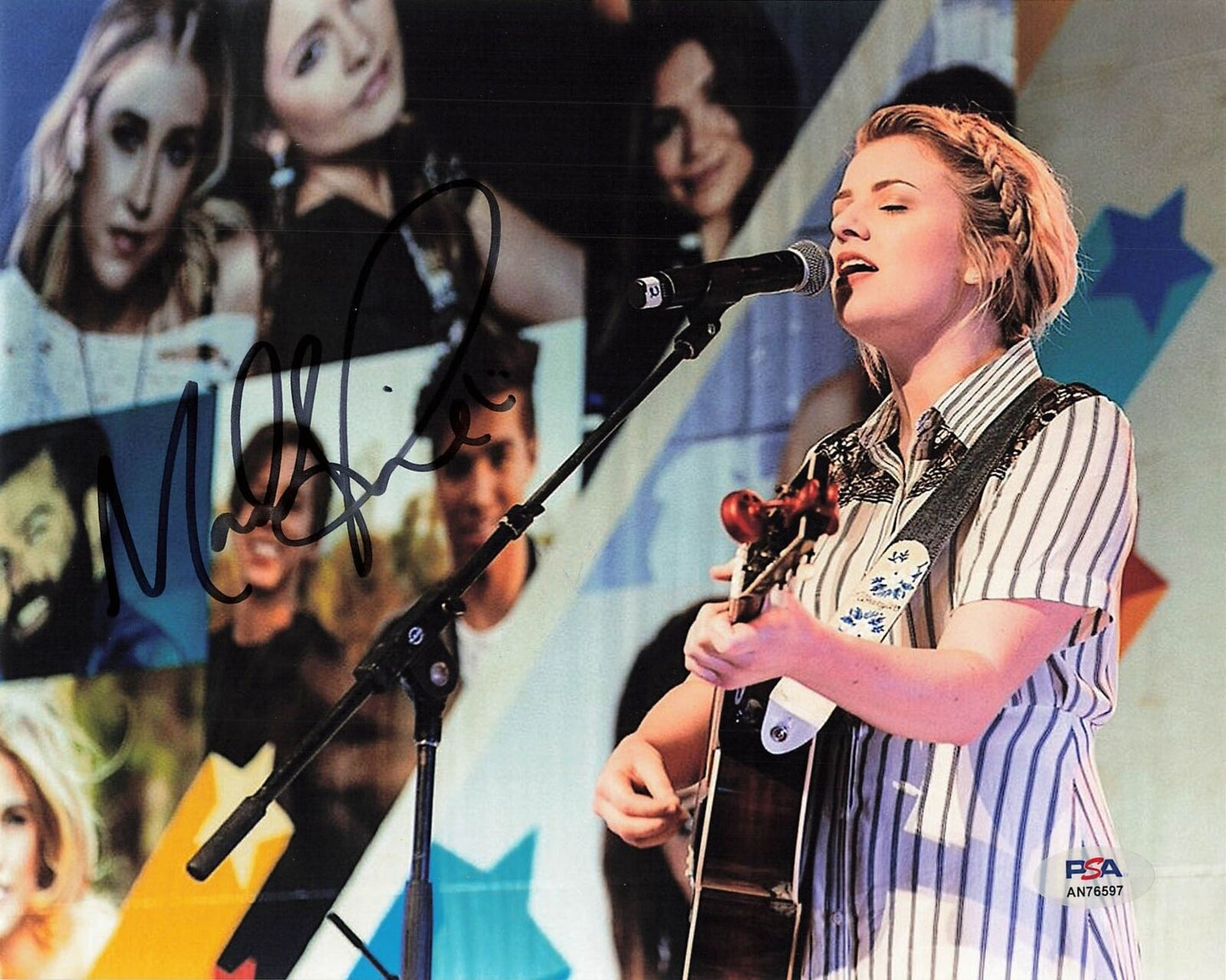 MADDIE POPPE Signed 8x10 Photo PSA/DNA Autographed Singer