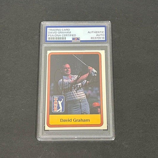 1981 Donruss PGA Tour #27 David Graham Signed Card PSA/DNA Slabbed AUTO Golf