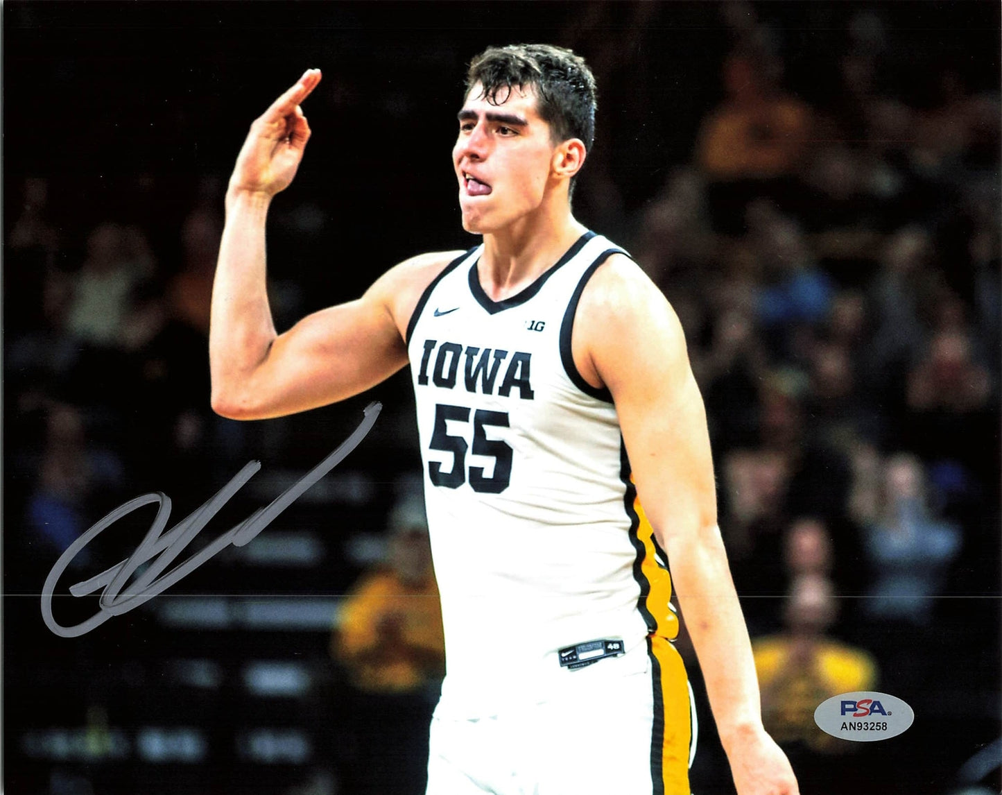 LUKA GARZA signed 8x10 photo PSA/DNA Autographed Iowa Hawkeyes