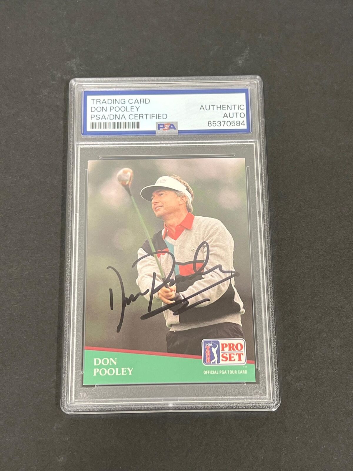 1980 Pro Set #139 Don Pooley Signed Card PSA/DNA Slabbed AUTO Golf