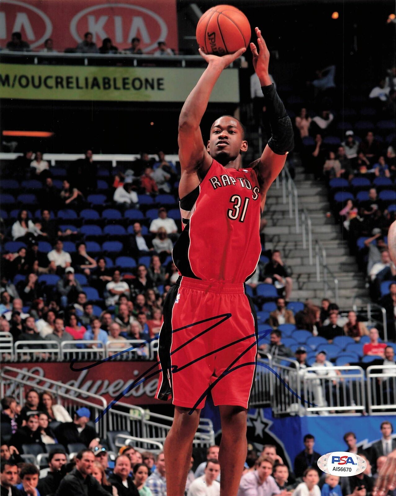 Terrence Ross signed 8x10 photo PSA/DNA Toronto Raptors Autographed