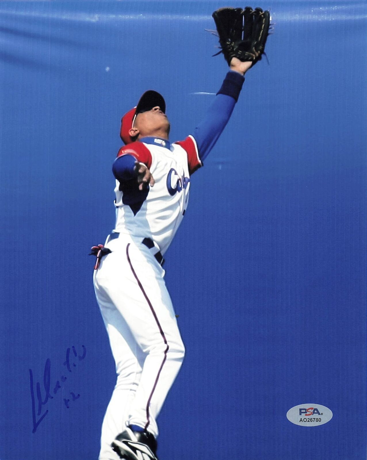 Leonys Martin signed 8x10 photo PSA/DNA Texas Rangers Autographed