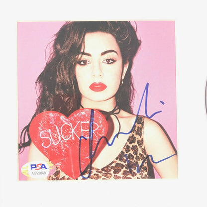 Charli XCX signed Album CD Cover Framed PSA/DNA Autographed Sucker