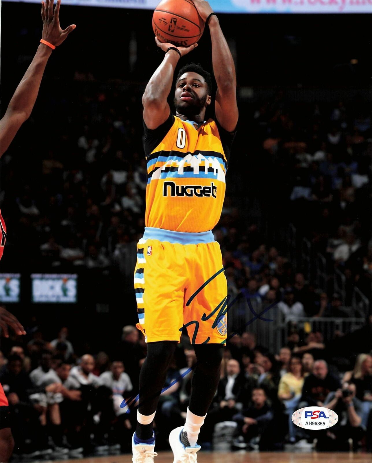 Emmanuel Mudiay signed 8x10 photo PSA/DNA Denver Nuggets Autographed Jazz