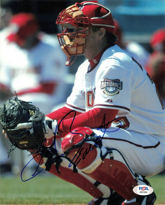 GARY BENNETT signed 8x10 photo PSA/DNA Autographed Washington Nationals