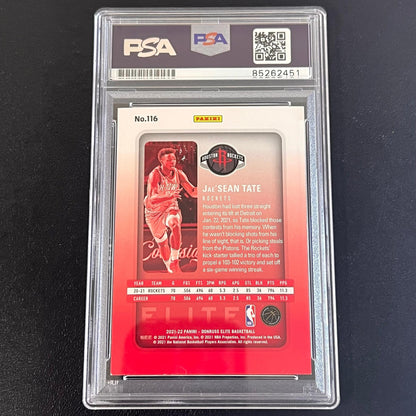 2021-22 Panini Donruss Elite #116 JAE'SEAN TATE Signed Card AUTO PSA Slabbed Roc