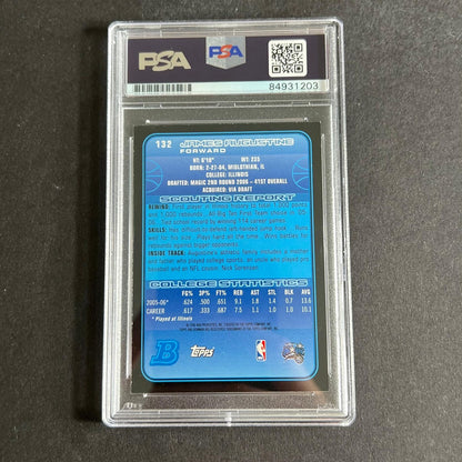 2006-07 Bowman #132 James Augustine Signed Card AUTO PSA Slabbed RC Magic