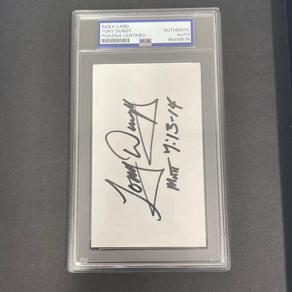 Tony Dungy signed cut PSA/DNA Autographed Colts