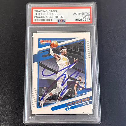2021-22 Panini Donruss #163 Terrence Ross Signed Card AUTO PSA Slabbed Magic