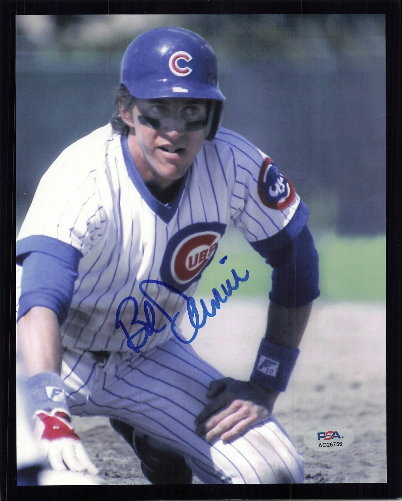 Bob Dernier signed 8x10 photo PSA/DNA Chicago Cubs Autographed