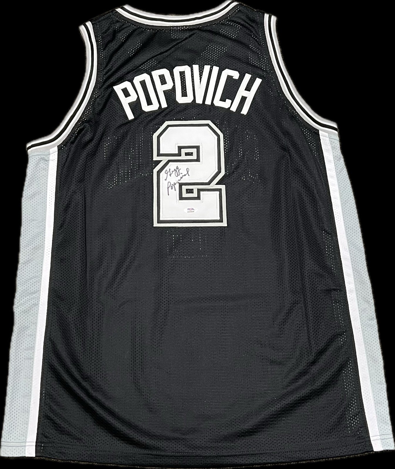 Gregg Popovich Signed Jersey PSA San Antonio Spurs Autographed