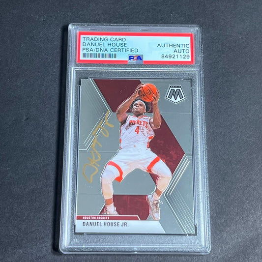 2019-20 Panini Mosaic #154 DANUEL HOUSE Signed Card AUTO PSA Slabbed Rockets