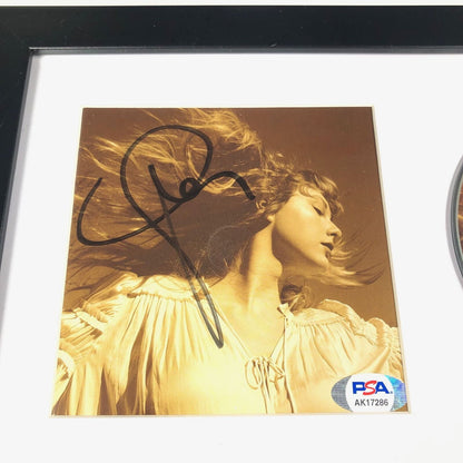 Taylor Swift Signed CD Cover Framed PSA/DNA Fearless Autographed