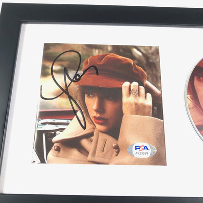 Taylor Swift Signed CD Cover Framed PSA/DNA RED Autographed