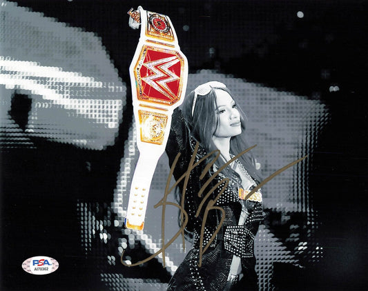 SASHA BANKS signed 8x10 photo PSA/DNA WWE Autographed Wrestling
