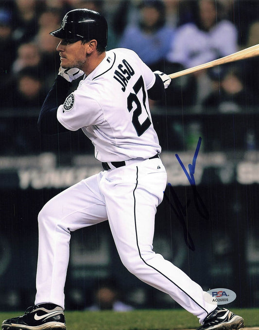 John Jaso signed 8x10 photo PSA/DNA Seattle Mariners Autographed