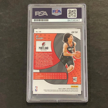 2020-21 Panini Revolution #138 CJ ELLEBY Signed Card AUTO PSA Slabbed RC Trail B