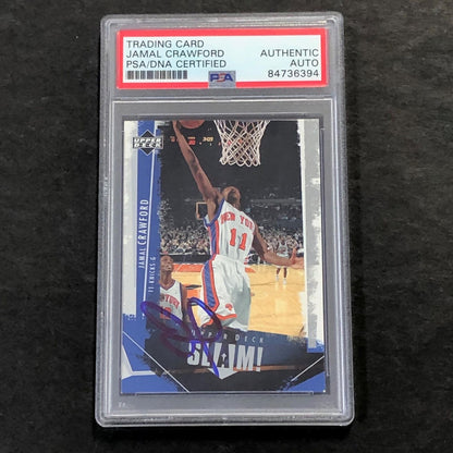 2005 Upper Deck #58 Jamal Crawford Signed Card AUTO PSA Slabbed Knicks
