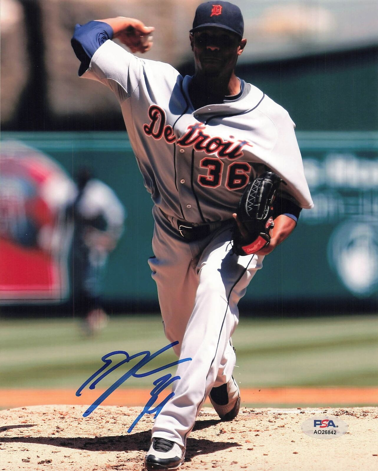 Edwin Jackson signed 8x10 photo PSA/DNA Detroit Tigers Autographed