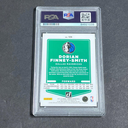 2021-22 Panini Donruss #139 Dorian Finney-Smith Signed Card AUTO PSA Slabbed Mav