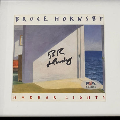 Bruce Hornsby Signed Harbor Lights Album CD Framed PSA/DNA Autographed