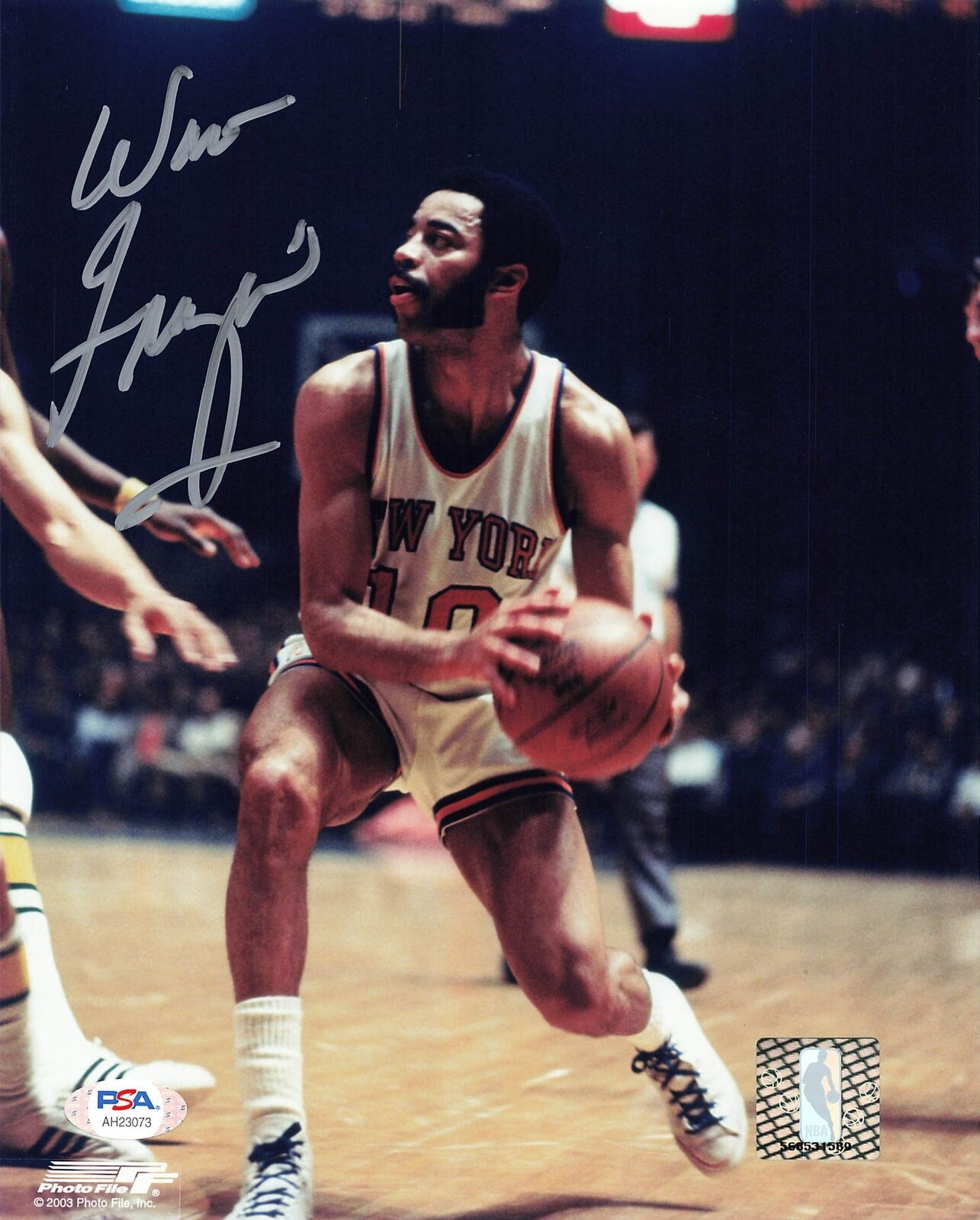 Walt Frazier signed 8x10 photo PSA/DNA New York Knicks Autographed