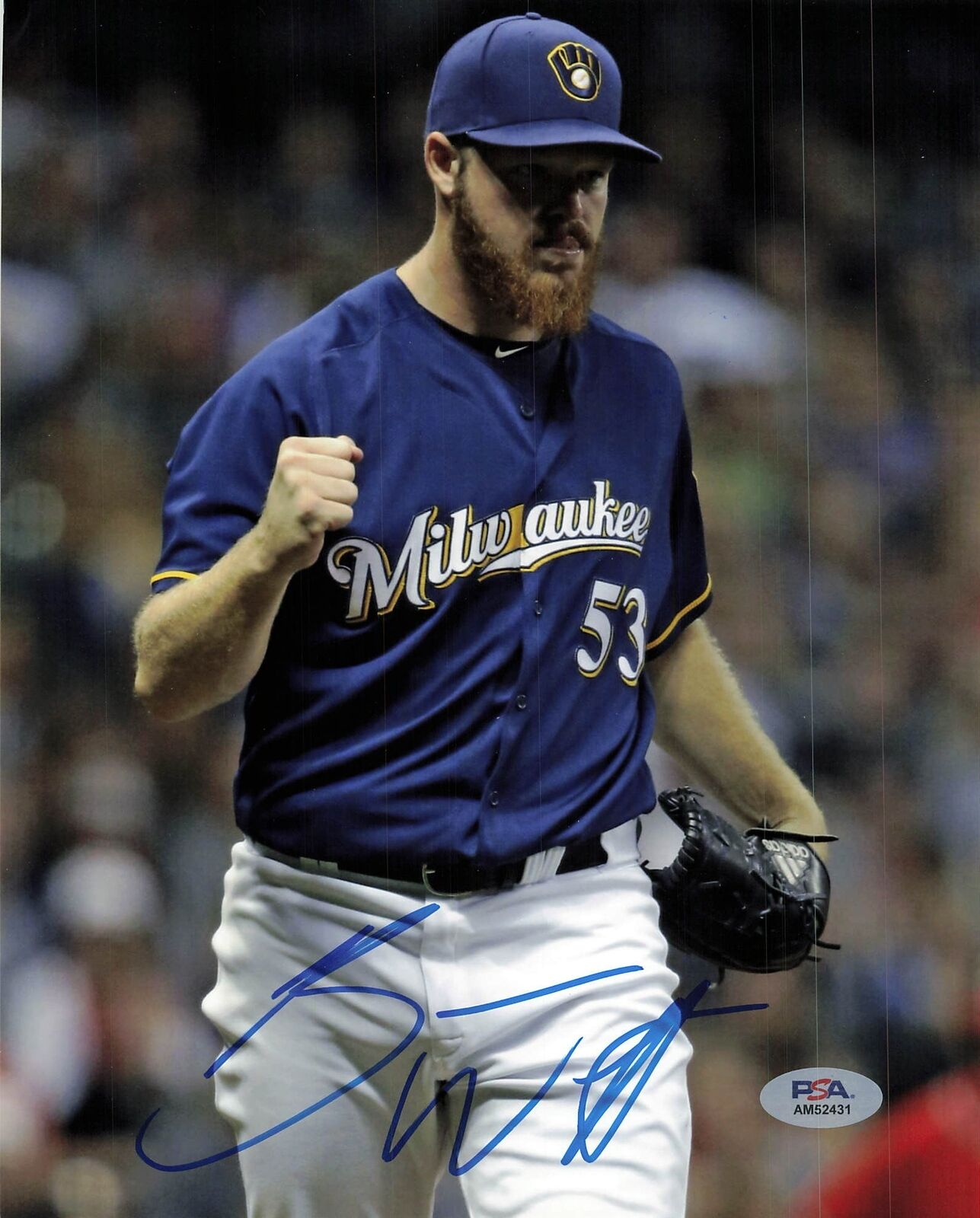 BRANDON WOODRUFF signed 8x10 photo PSA/DNA Milwaukee Brewers Autographed