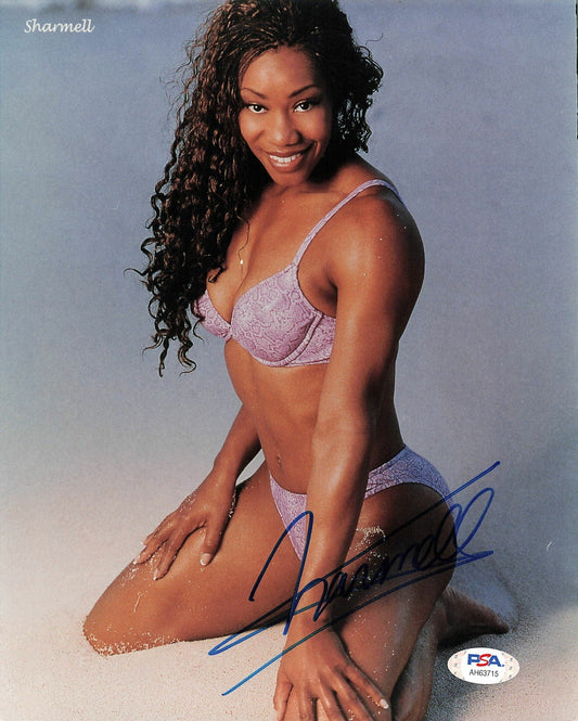 Sharmell signed 8x10 photo PSA/DNA COA WWE Autographed Sexy Paisley